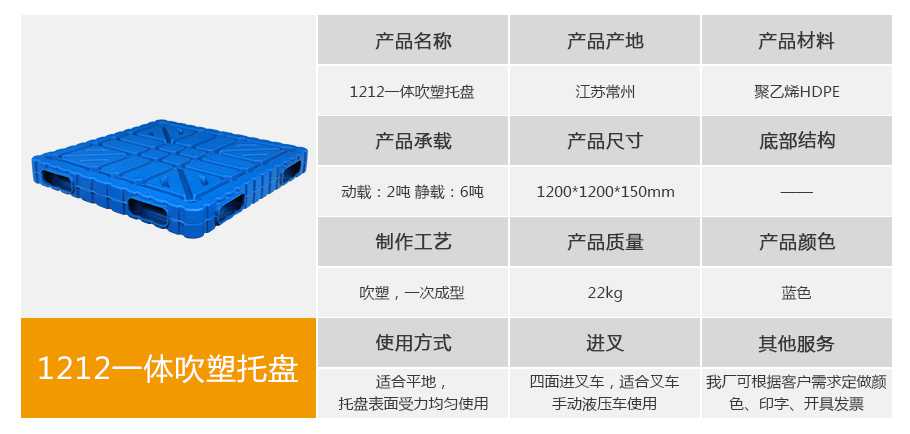 軒盛塑業(yè)1212一體成型吹塑托盤