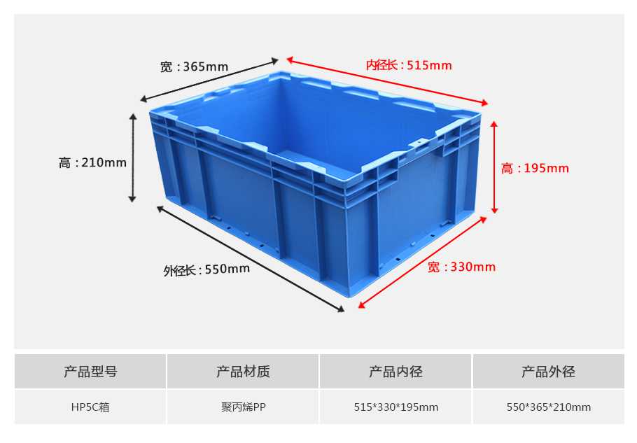 軒盛塑業(yè)HP5C塑料物流箱