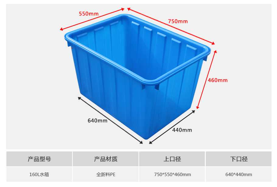 軒盛塑業(yè)160L塑料水箱